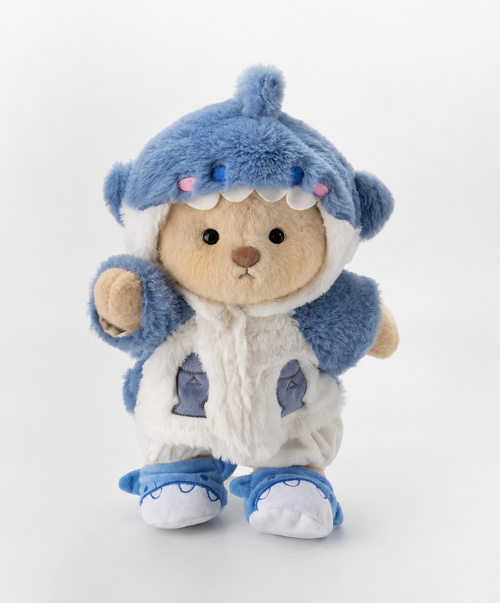Blue Shark Plush Bear