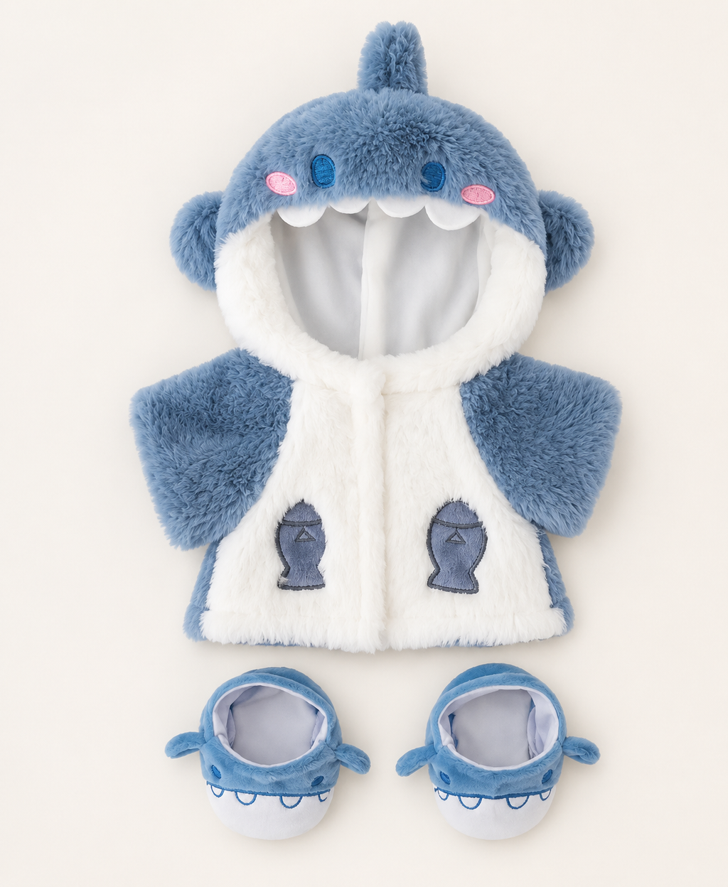 Blue Shark Plush Bear