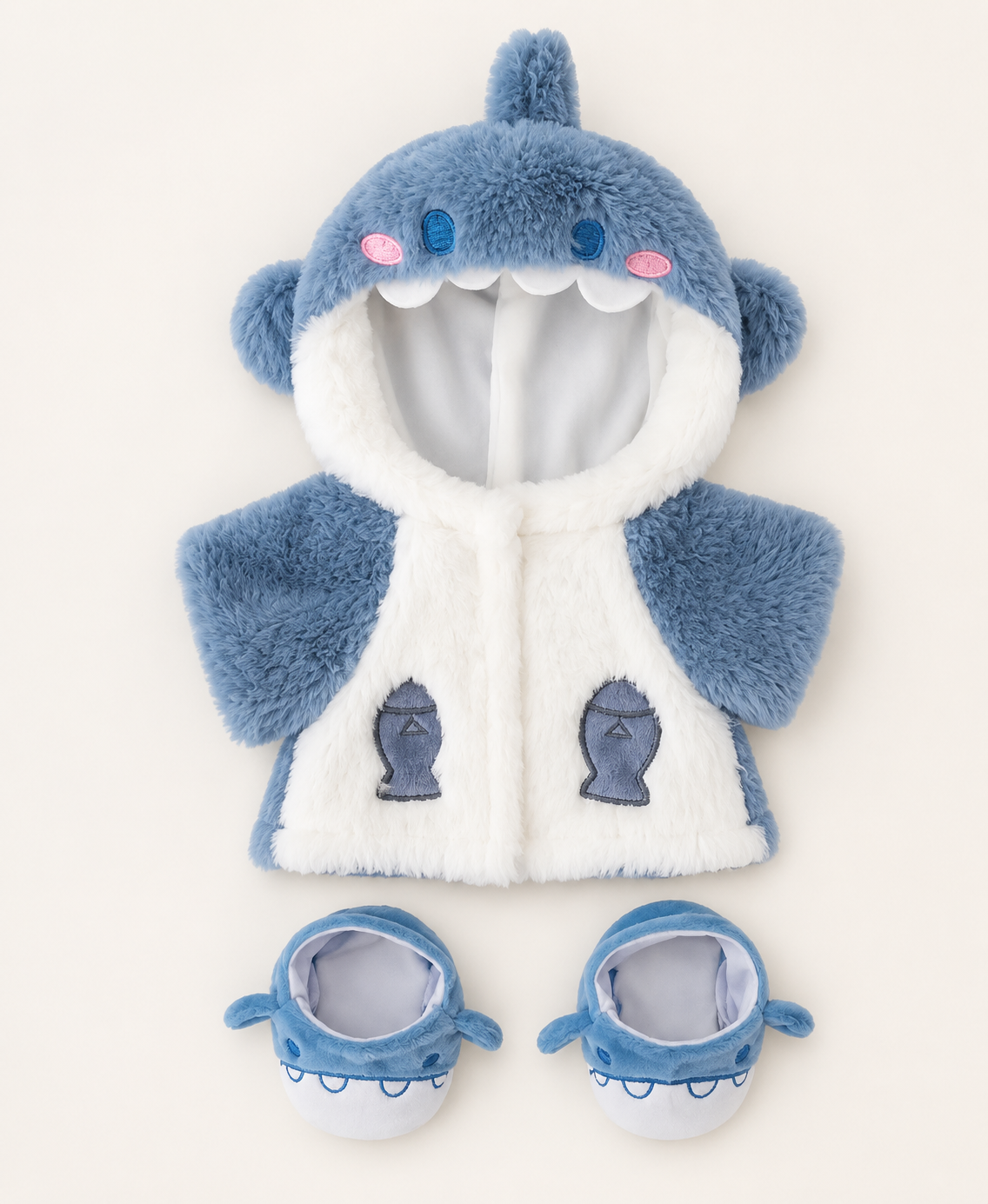 Blue Shark Plush Bear